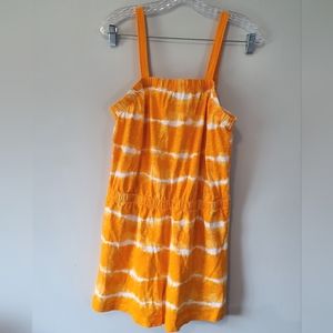 Juicy Couture Orange Tie Dye Romper Large Plus